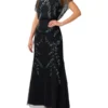 Adrianna Papell Beaded Blouson Gown