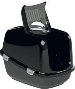 PeeWee Kattenbak XXL EcoDome Startpakket - Zwart - 66,5 X 48,5 X 46,5 Cm -RHRQuality winkel 1012x1200