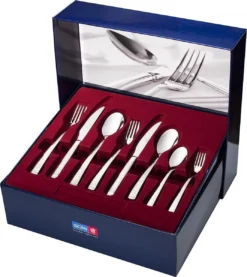 Sola Bestekset Bali - Modern - 9 Persoons - 90 Delig - Zilverwit Edelstaal 18/10 - RVS - Zilver -RHRQuality winkel 1070x1200 2