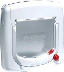 PetSafe 300 Deluxe Kattenluik - M - Ø 25.2 Cm - Wit