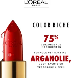 L’Oréal Paris Make-Up Designer Color Riche Satin Lipstick - 231 Sepia Silk - Nude - Verzorgende Lippenstift Met Arganolie Voor Een Comfortabel Gevoel - 4,54 Gr -RHRQuality winkel 1085x1200