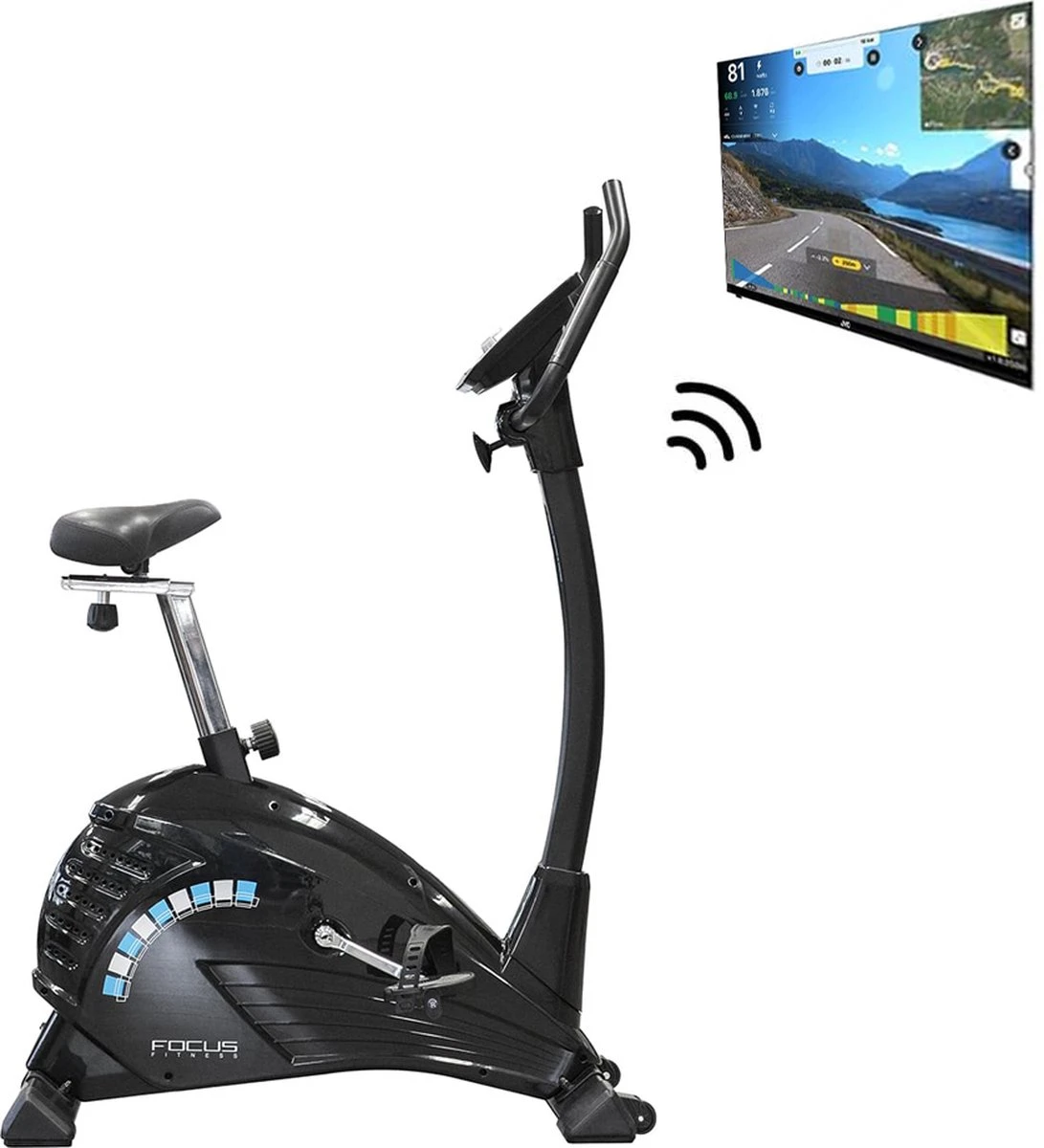 FitBike Ride 5 IPlus - Hometrainer - Fitness Fiets - Incl. Tablethouder En Bluetooth - 19 Trainingsprogramma's 5 FitBike Ride 5 IPlus - Hometrainer - Fitness Fiets - Incl. Tablethouder En Bluetooth - 19 Trainingsprogramma's - Afbeelding 5