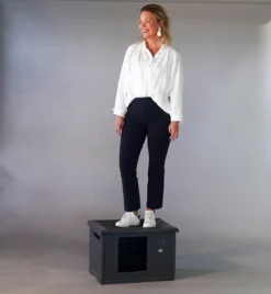 RHRQuality Kattenhuis Voor Binnen En Buiten Kattenhok Villa De Luxe Grijs -RHRQuality winkel 1104x1200