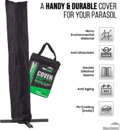 MaxxGarden Parasolhoes - Afdekhoes Voor Zweefparasol - Beschermhoes - 200-400 Cm - Met Rits En Trekkoord - Zwart 13 MaxxGarden Parasolhoes - Afdekhoes Voor Zweefparasol - Beschermhoes - 200-400 Cm - Met Rits En Trekkoord - Zwart -RHRQuality winkel 1105x1200 2
