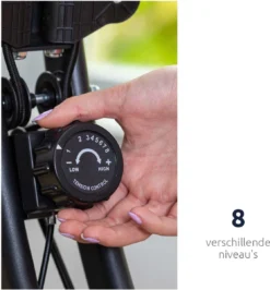 BluMill X-Bike - Opvouwbare Hometrainer - Fitness Fiets - Met Rugleuning - Incl. Extra Weerstandsbanden -RHRQuality winkel 1115x1200