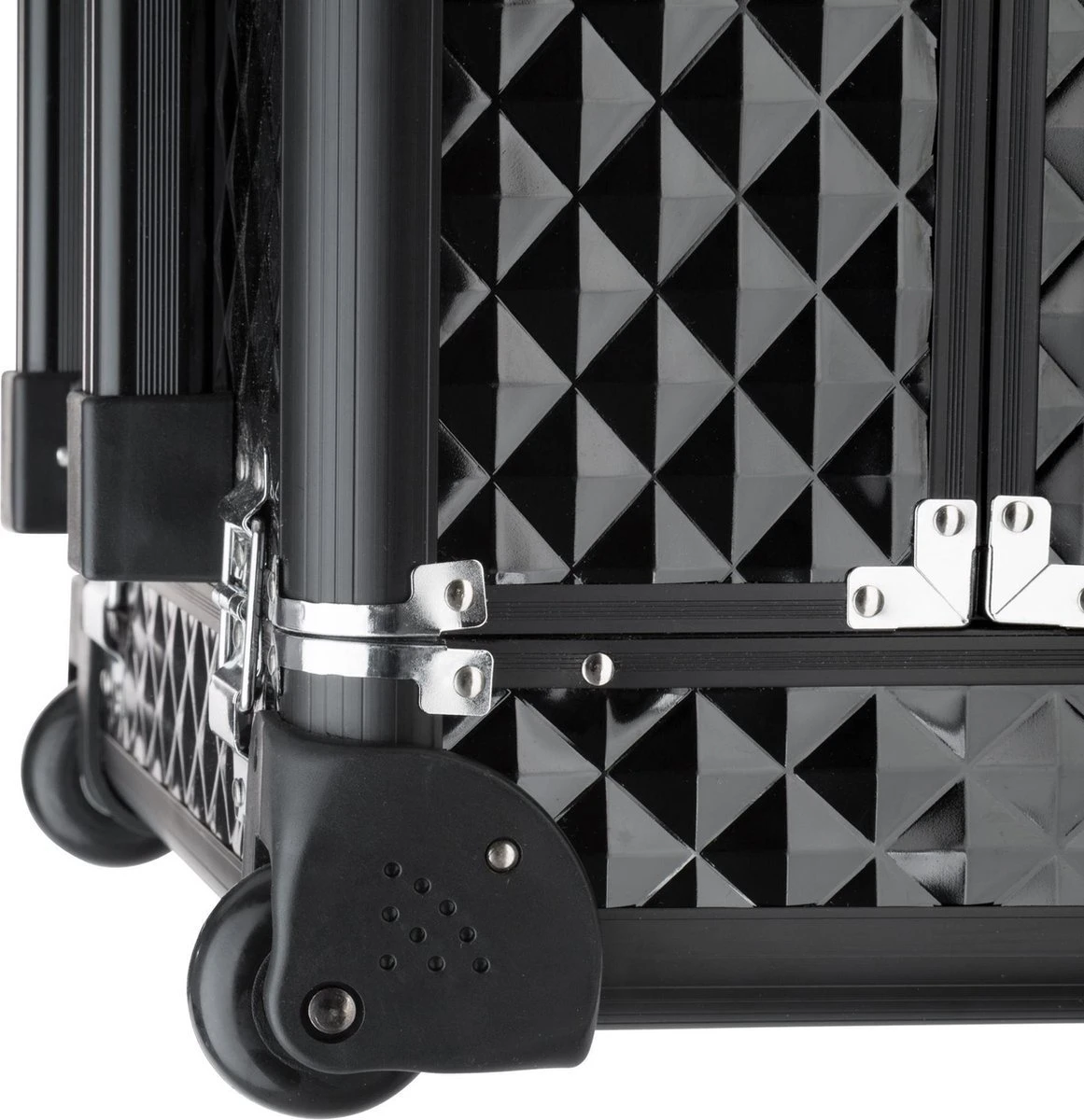 Dreamble Make-up Koffer - Make-up Trolley - Zwart - Rijdbaar - Met Wieltjes - Compact - 8 Vakken - Met Slot - 2 Sleutels 3 Dreamble Make-up Koffer - Make-up Trolley - Zwart - Rijdbaar - Met Wieltjes - Compact - 8 Vakken - Met Slot - 2 Sleutels - Afbeelding 3