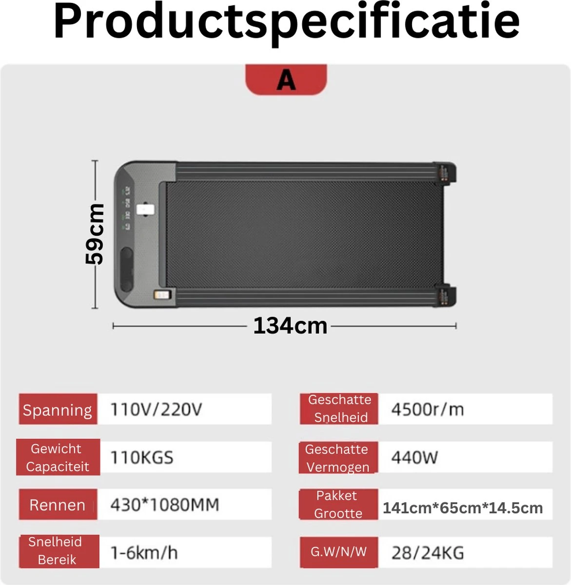 Merkloos Wandelband- Loopband Inklapbaar Met App- Walking Pad Extra Compact- Loopband Bureau-Zwart 6 Merkloos Wandelband- Loopband Inklapbaar Met App- Walking Pad Extra Compact- Loopband Bureau-Zwart - Afbeelding 6