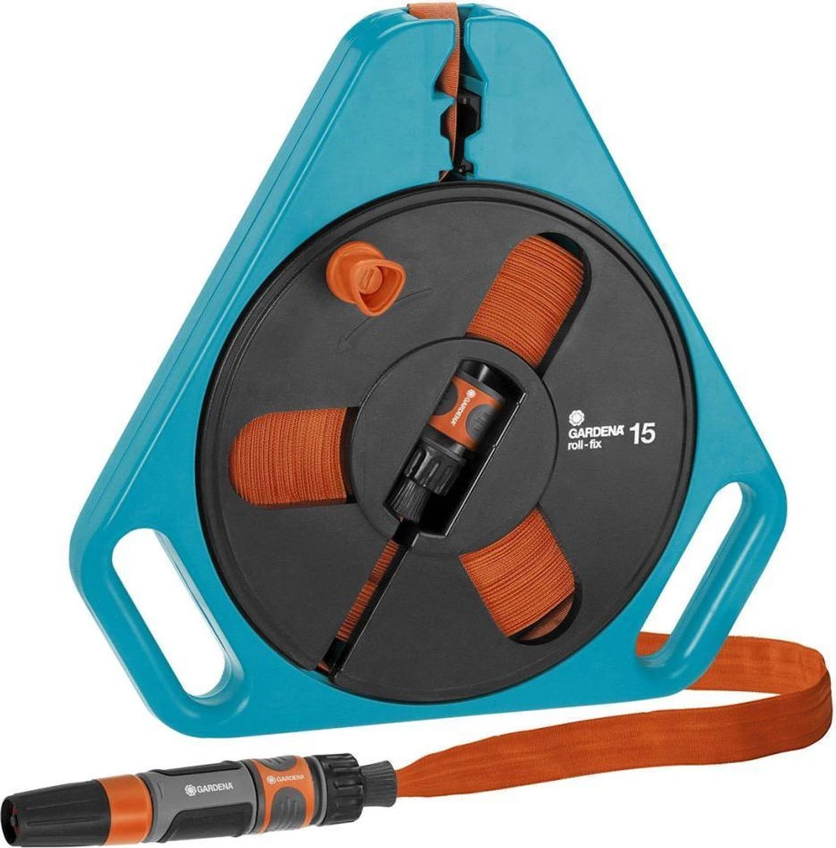 GARDENA Classic Draagcassette Roll-fix C15 Compleet - Inclusief 15 Meter Compact Slang 1 GARDENA Classic Draagcassette Roll-fix C15 Compleet - Inclusief 15 Meter Compact Slang