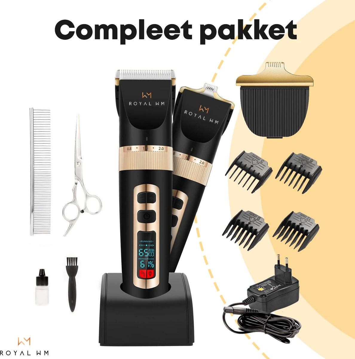 Hondentondeuse Professioneel - 2 In 1 - Honden & Katten - Hondentrimmer - Dikke & Dunne Vacht 1 Hondentondeuse Professioneel - 2 In 1 - Honden & Katten - Hondentrimmer - Dikke & Dunne Vacht