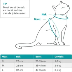 Merkloos Kattentuigje Met Looplijn | Zwart Kattenharnas | Easy Step In | Kattenriem | Kattenlijn | Kattentuig | Maat S -RHRQuality winkel 1195x1200 2
