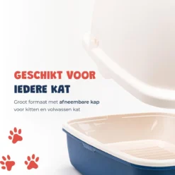 JC Pets Premium Kattenbak Systeem - Inclusief 2.5KG / 4L Kattenbakvulling - Zelfreinigend -RHRQuality winkel 1195x1200