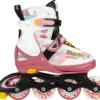 Nijdam Inline Skates Verstelbaar - 31-35 - Fruity Fro-yo - Roze/Wit