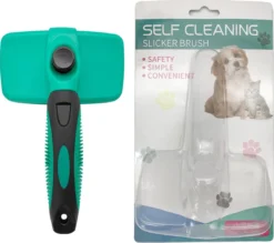 ElegaPet Hondenborstel Groen - Hondenhaar Verwijderen - Kat En Hondenkam - Slickerborstel Hond En Kat - Groomer - Ondervacht Kam Hond - Borstel Hond - Hondenborstel Langharig En Kortharig - Slickerborstel - Anti Klit/Knopen/Huidschilfers -RHRQuality winkel 1200x1062 1