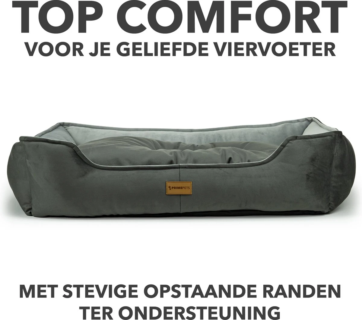 Primeplus Grote Hondenmand XL - Grijs - 100x80x20 CM - Orthopedische Hondenmanden - Hondenkussen 7 Primeplus Grote Hondenmand XL - Grijs - 100x80x20 CM - Orthopedische Hondenmanden - Hondenkussen - Afbeelding 7