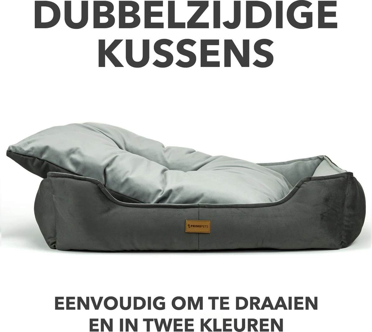 Primeplus Grote Hondenmand XL - Grijs - 100x80x20 CM - Orthopedische Hondenmanden - Hondenkussen 6 Primeplus Grote Hondenmand XL - Grijs - 100x80x20 CM - Orthopedische Hondenmanden - Hondenkussen - Afbeelding 6