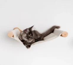 RHRQuality Wandmeubel Wandmontage Klimmuur Kat 53 X 43cm Luxe Hangmat XXL Creme Klim Wand Muur Krabpaal Katten Muurbevestiging -RHRQuality winkel 1200x1080