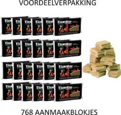 Samba Aanmaakblokjes Bruin á 24 X 32 Stuks - Omdoos Is 768 Aanmaakblokjes -RHRQuality winkel 1200x1148 4