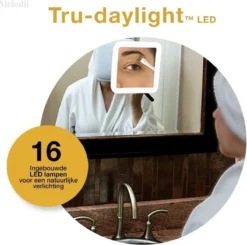 Melodii ML10X - Make Up Spiegel Met LED Verlichting - Scheerspiegel - 10x Vergroting - Met Tru-Daylight Verlichting - Voor Hem En Voor Haar 13 Melodii ML10X - Make Up Spiegel Met LED Verlichting - Scheerspiegel - 10x Vergroting - Met Tru-Daylight Verlichting - Voor Hem En Voor Haar -RHRQuality winkel 1200x1188 4