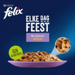 Felix Elke Dag Feest Mix Selectie In Gelei - Katten Natvoer - 80 X 85g -RHRQuality winkel 1200x1193 4