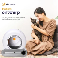 Viervoeter™ Kattenbak Zelfreinigend – Automatische Kattenbak – Zelfreinigende Kattenbak – Anti-geur – 53x58x55cm – Bedienen Via App – 65 Liter -RHRQuality winkel 1200x1197 1