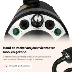 Captain Pup's Professionele Hondenföhn Met 4 Opzetstukken - Bijgeleverde Hondenborstel - Waterblazer Voor Honden - Zwart -RHRQuality winkel 1200x1200 110