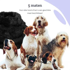 All 4 Pets Supply® Hondenmand Donut - Maat XL - Geschikt Voor Honden Tot 100 Cm - Hondenkussen - Zwart -RHRQuality winkel 1200x1200 118