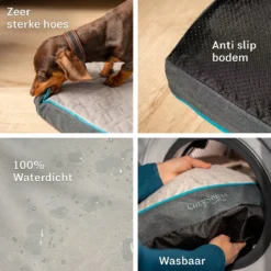 CozySense® - Orthopedisch Hondenkussen - Hondenkussen 75 X 45 Cm - Ook Geschikt Als Benchkussen & Hondenbed - Hondenkussen Bank - Traagschuim - Waterdicht - Wasbare Hoes - Maat M -RHRQuality winkel 1200x1200 176