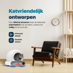 BOME Automatische Kattenbak - Zelfreinigende Kattenbak - Met App En Touchscreen - 65L -RHRQuality winkel 1200x1200 22
