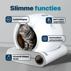 BOME Automatische Kattenbak - Zelfreinigende Kattenbak - Met App En Touchscreen - 65L -RHRQuality winkel 1200x1200 23