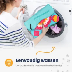 Snuffelmat 70x70cm Inclusief Rubberen Massage Bal & E-book - Speelmat Hond - Denkspel Hond - Puppy Speelgoed - Anti Schrok Mat - Honden Snoepjes - Cadeau Tip -RHRQuality winkel 1200x1200 239