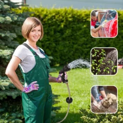 Buxibo - Wandslangenbox 20 Meter + 2 Meter - Tuinslang Met Haspel - 9 Sproei Standen - Slangenhouder 180° Draaibaar - Tuinslanghaspel Zwart+ Gratis Sproeier - Zwart -RHRQuality winkel 1200x1200 271