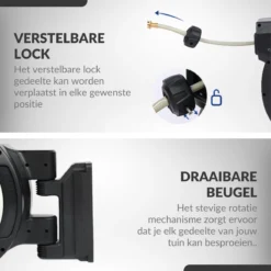 Buxibo - Wandslangenbox 20 Meter + 2 Meter - Tuinslang Met Haspel - 9 Sproei Standen - Slangenhouder 180° Draaibaar - Tuinslanghaspel Zwart+ Gratis Sproeier - Zwart -RHRQuality winkel 1200x1200 275
