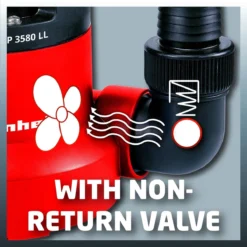 Einhell Dompelpomp GC-SP 3580 LL (350 W - 8000 L/h - 1 Mm Restwater - Traploos Instelbare Vlotterschakelaar - GeÃ¯ntegreerd Terugslagventiel - Draaghandvat - Kabelopwikkeling - Mechanische Afdichting) -RHRQuality winkel 1200x1200 297