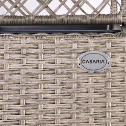 Casaria Polyrattan Bloembak – 3 Bakken Klimophek - Crème -RHRQuality winkel 1200x1200 330