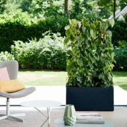 Elho Vivo Matt Finish Lang Wielen 90 - Grote Staande Plantenbak Voor Binnen & Buiten - Gemaakt Van Gereycled Plastic - L 39 X W 88 X H 41 Cm - Zwart -RHRQuality winkel 1200x1200 411