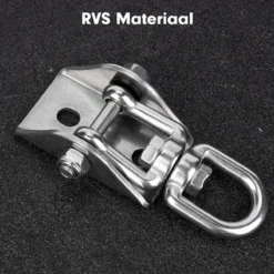 Luxe Ophangsysteem - 180° Schommelen, 360° Roteerbaar - Plafondhaak - Ophanghaak - Hangstoel Buiten - Hangstoel Binnen – Schommelstoel - Schommel - Bokszakken - RVS - Nederlandse Handleiding - -RHRQuality winkel 1200x1200 426