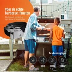 GrillX Barbecue Hoes - 145 X 61 X 117cm - BBQ Hoes Waterdicht - Beschermhoes Inclusief Trekkoord - BBQ Accesoires -RHRQuality winkel 1200x1200 439