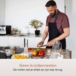 DODANA Premium Peper - & Zoutmolen Elektrisch - 1 Stuk - Pepermolen - Zoutmolen - Oplaadbaar - USB - Elektrische Pepermolen - RVS - Zwaartekracht Functie - LED Lamp - Nl Handleiding - Incl Borsteltje 13 DODANA Premium Peper - & Zoutmolen Elektrisch - 1 Stuk - Pepermolen - Zoutmolen - Oplaadbaar - USB - Elektrische Pepermolen - RVS - Zwaartekracht Functie - LED Lamp - Nl Handleiding - Incl Borsteltje -RHRQuality winkel 1200x1200 514