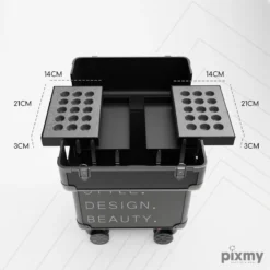 PIXMY® - MT130-S - Make Up Koffer - Cosmetica Koffer - DESIGN -RHRQuality winkel 1200x1200 576