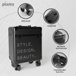 PIXMY® - MT130-S - Make Up Koffer - Cosmetica Koffer - DESIGN -RHRQuality winkel 1200x1200 581