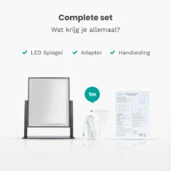 Mirlux Hollywood Spiegel Met Verlichting - Make Up - Visagie - Dimbaar LED Lampen Licht - Zwart 17 Mirlux Hollywood Spiegel Met Verlichting - Make Up - Visagie - Dimbaar LED Lampen Licht - Zwart -RHRQuality winkel 1200x1200 628