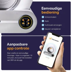 Viervoeter™ Kattenbak Zelfreinigend – Automatische Kattenbak – Zelfreinigende Kattenbak – Anti-geur – 53x58x55cm – Bedienen Via App – 65 Liter -RHRQuality winkel 1200x1200 66