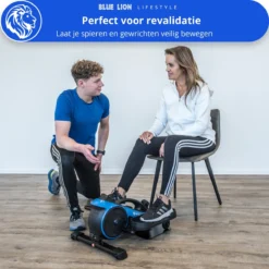 Blue Lion Stoelfiets - Mini Hometrainer - Bureaufiets - Deskbike Voor Onder Bureau - Stepper - Crosstrainer - Bluetooth -RHRQuality winkel 1200x1200 667