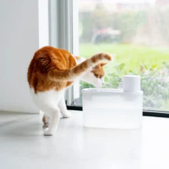 Hoopo® Agua - DRAADLOZE Waterfontein Katten - SMART Waterfontein Katten - UVC Disinfectie - 2 Liter - Automatische Katten Fontein -RHRQuality winkel 1200x1200 72