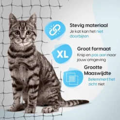 Kattennet Voor Balkon 4 X 10 M - Kattennet - Katten Gaas - Zwart 11 Kattennet Voor Balkon 4 X 10 M - Kattennet - Katten Gaas - Zwart -RHRQuality winkel 1200x1200 78