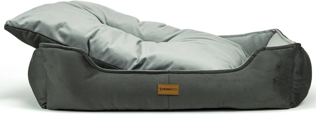 Primeplus Grote Hondenmand XL - Grijs - 100x80x20 CM - Orthopedische Hondenmanden - Hondenkussen 2 Primeplus Grote Hondenmand XL - Grijs - 100x80x20 CM - Orthopedische Hondenmanden - Hondenkussen - Afbeelding 2