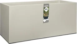 Elho Vivo Matt Finish Lang Wielen 90 - Grote Staande Plantenbak Voor Binnen & Buiten - Gemaakt Van Gereycled Plastic - L 39 X W 88 X H 41 Cm - Wit -RHRQuality winkel 1200x687