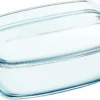 Pyrex - Essentials Schaal Rechthoek Met Deksel 6,5 Liter - Transparant