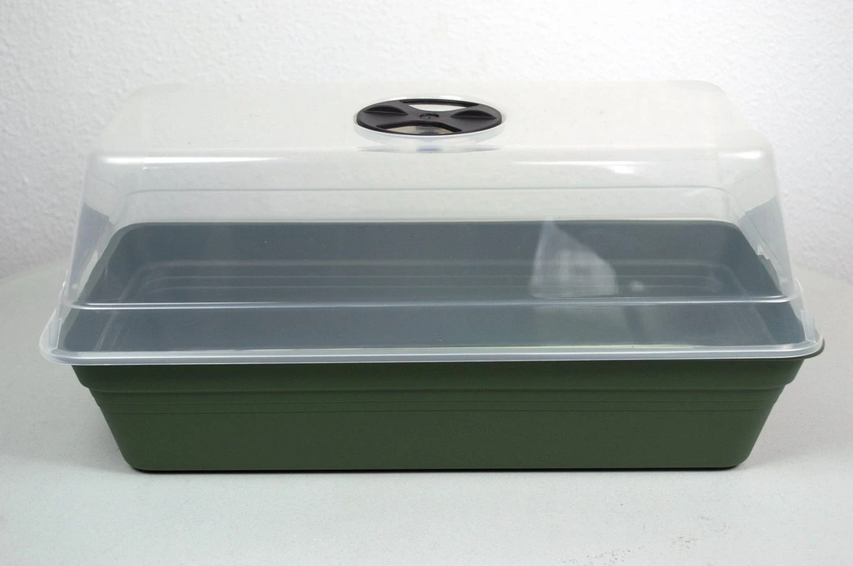 Kweekkas - Kweekhuis - Kweekkas Vensterbank - Moestuinbak - 4,5 L - Kweekkas Met Transparante Deksel - 19x39x31 Cm - Kweekkasje 1 Kweekkas - Kweekhuis - Kweekkas Vensterbank - Moestuinbak - 4,5 L - Kweekkas Met Transparante Deksel - 19x39x31 Cm - Kweekkasje