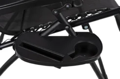 Luxe Ligstoel Met Hoofdsteun & Voetsteun - Verstelbare Rugleuning - Zonnebed Relaxstoel Voor Tuin/Terras/Strand/Balkon/Zwembad/Camping - Inklapbaar - Weerbestendig - Zwart -RHRQuality winkel 1200x798